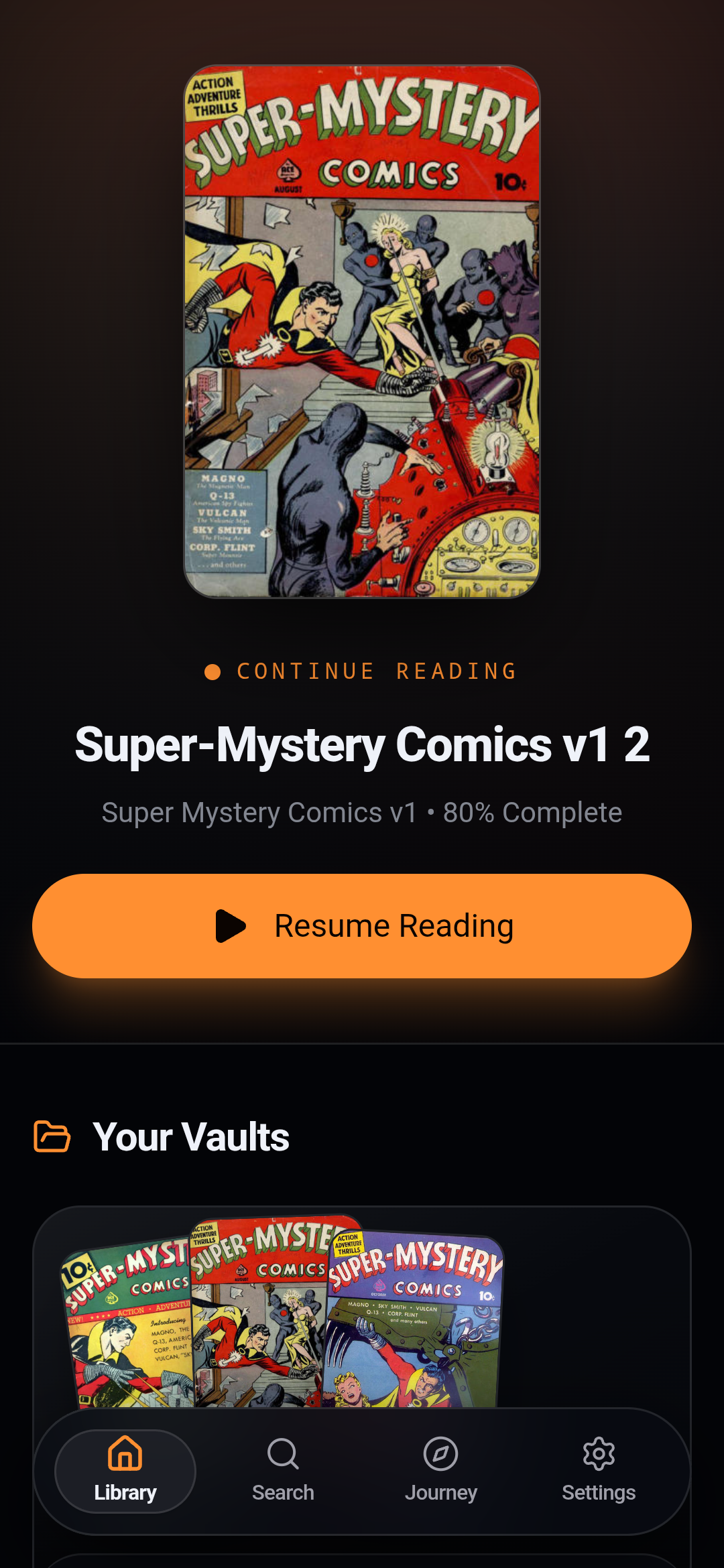 ComicFlow Dashboard on Windows and Android - Mobile Responsive Version